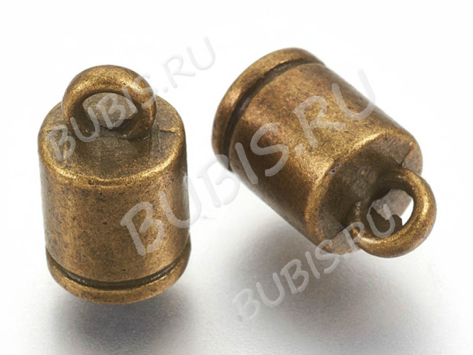 Концевик 088 с полоской 10*6*6мм античная бронза (литьё)