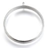 Подвеска Рамка 41 Круг глубокий 38*35*4,8мм цвет платины (литьё) Купить Подвеска Рамка 41 Круг глубокий 38*35*4,8мм цвет платины (литьё) с доставкой по России