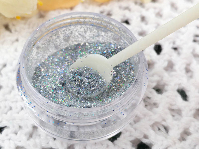 Инструмент для работы со смолой 02 пластиковая мини ложечка 13см бежевая (инструменты для бижутерии) (5шт.)