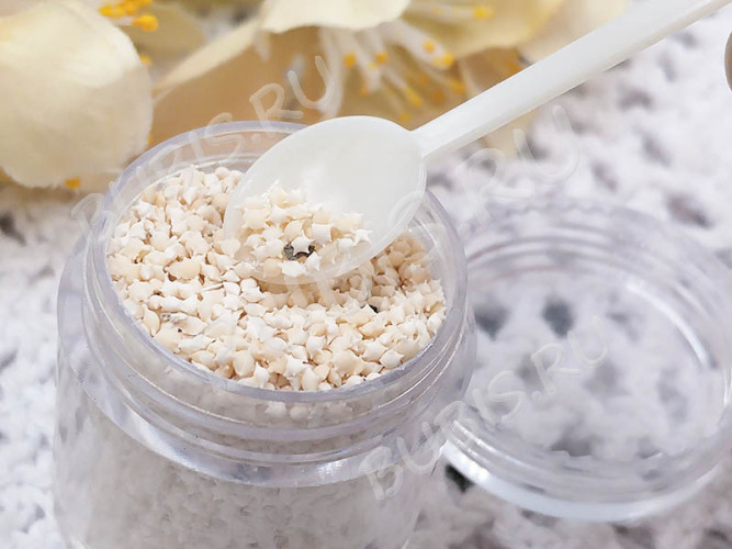 Инструмент для работы со смолой 02 пластиковая мини ложечка 13см бежевая (инструменты для бижутерии) (5шт.)