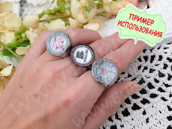 Основа (заготовка) для кольца 101 с сеттингом 20мм 18мм античная бронза (Brass)