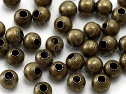 Бусина Шарик металлический 10мм античная бронза (Iron) (10шт)