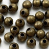 Купить Бусина Шарик металлический 10мм античная бронза (Iron) (10шт) с доставкой по России