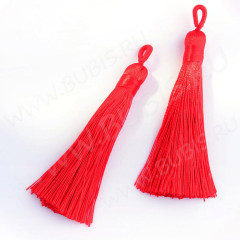 Декоративный элемент 078 Кисть струящаяся 90*9мм красная (декоративные элементы) (1 ПАРА)