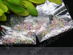 Кабошон декоративный 33 Полубусина 2,5*2,5*1,25мм МИКС жемчужный (акрил) (100шт.)