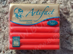 Полимерная глина Артефакт 112 алый классический 56г.