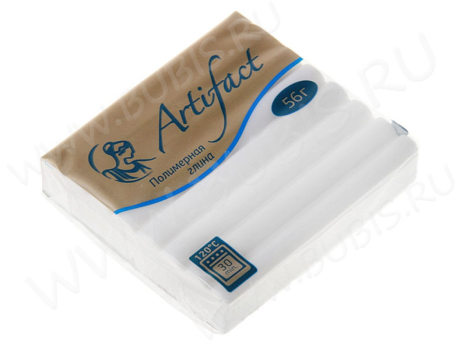 Полимерная глина Артефакт 302 флуоресцентный белый 56г.