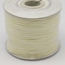 Купить Вощёный полиэстеровый шнур "корейский" 1мм айвори (1м) с доставкой по России