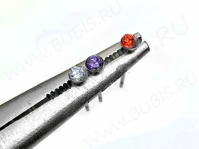 Ювелирный кристалл 01 Кубический Цирконий 2,5*2,5*1,7мм МИКС (камни) (20шт.)