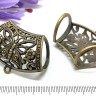 Купить Бусина с петлёй 074 Бейл с Бабочкой для платка 44*32,5*21мм античная бронза (литьё) с доставкой по России