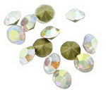 (ОПТ) Ювелирные стразы 2,2мм прозрачные с АВ (стекло) (1440ШТ.)