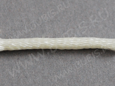 Шёлковый шнур 01 2мм белый (1м)