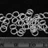 Купить Колечки двойной крутки 5мм серебристые (Iron) (100шт) с доставкой по России