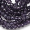 Купить (ОПТ) Бусина округлая 8мм Аметист натуральный (камни) (НИТЬ) с доставкой по России