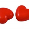 Купить Бусина Сердечко 12 3D 15*12*5,5мм красное непрозрачное (акрил) (10шт.) с доставкой по России