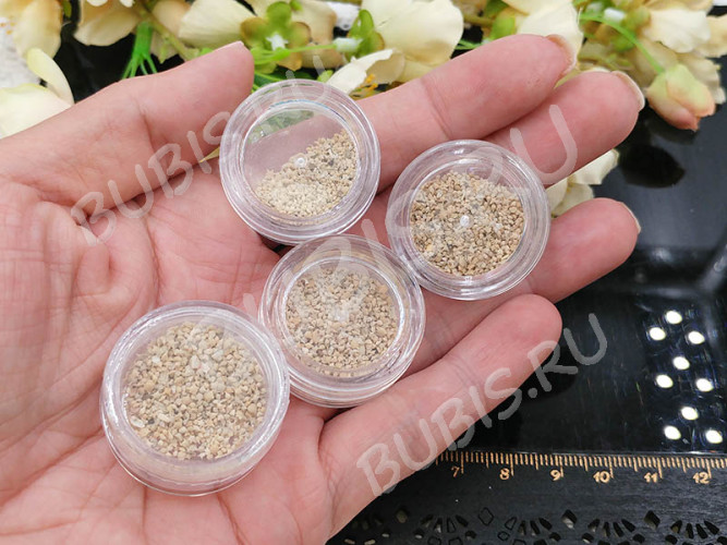 Наполнение для смолы и бутылочек 088 песок-звёздочки в контейнере (декор)