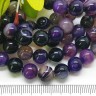 (ОПТ) Бусина округлая ГЛАДКАЯ 10мм Агат Мадагаскарский фиолетово-молочный (камни) (НИТЬ) Купить (ОПТ) Бусина округлая ГЛАДКАЯ 10мм Агат Мадагаскарский фиолетово-молочный (камни) (НИТЬ) с доставкой по России
