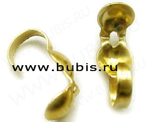 Зажимы №25 Калотты 9мм золотистые (Iron) (50шт.)