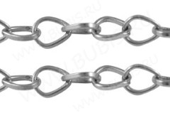 Цепочка I011 звено-капелька 5*4мм никель, без никеля (Iron) (50см)