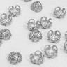 (СКИДКИ!!!) Шапочка тонкая 043 ажурная чашечка 8*8*5мм никель (Iron) (имитация скани) (50шт.) Купить (СКИДКИ!!!) Шапочка тонкая 043 ажурная чашечка 8*8*5мм никель (Iron) (имитация скани) (50шт.) с доставкой по России
