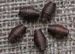 Пружинка-бочонок металлический 11,5*7*7мм античная медь (Iron)