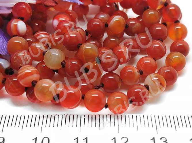 Бусина округлая 6мм Сардоникс (камни)