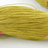 Вощёный х/б шнур 1мм цвет жёлтый (5м) Купить Вощёный х/б шнур 1мм цвет жёлтый (5м) с доставкой по России