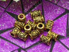 (СКИДКИ!!!) Бусина 150 Трубочка маленькая Солнышко 6,5*5*5мм античное золото (литьё) (10шт.)