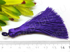 Декоративный элемент 078 Кисть струящаяся 90*9мм сиреневая (декоративные элементы) (1 ПАРА)