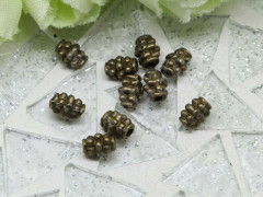 Бусина 143 Бочонок с пупырками 5*4*4мм античная бронза (литьё) (10шт.)