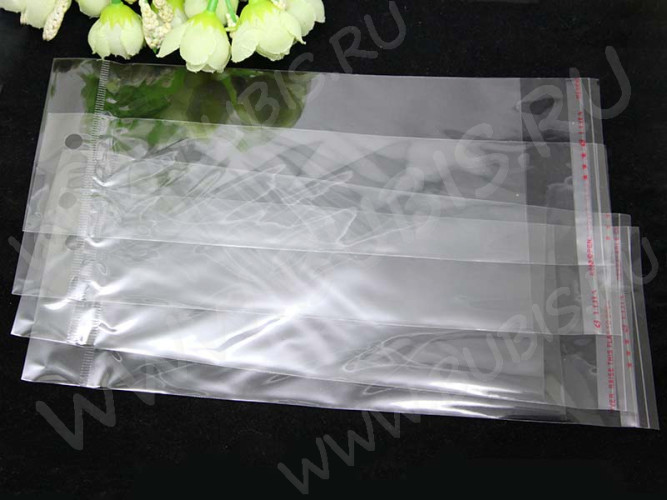 (СКИДКИ!!!) Пакет 15 с липким слоем 8*18,5см (+3см) прозрачный (упаковка)(10шт)