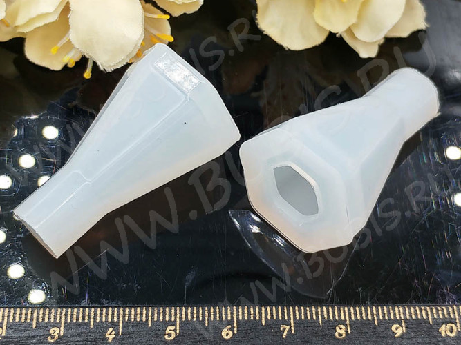 Молд 117 для эпоксидной смолы 39*25*22мм Кристалл гранёный (силикон)