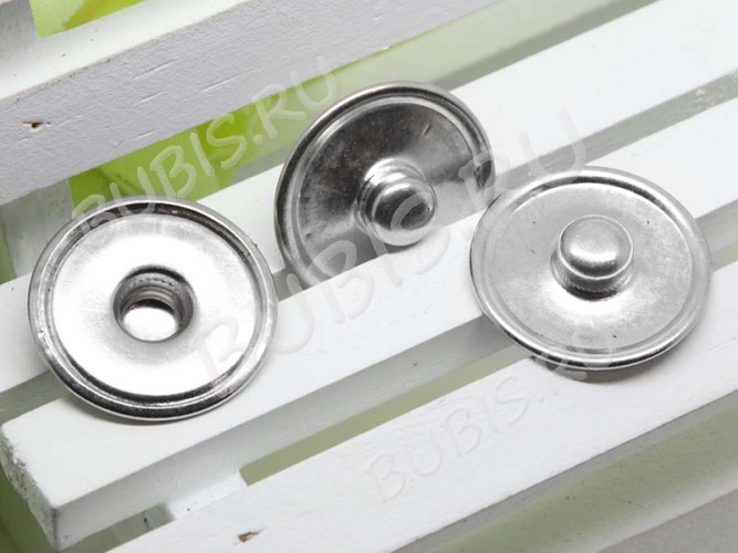 Основа (заготовка) кнопка 22 для создания СВОЕЙ кнопки (сеттинг 18мм) 20*5мм цвет платины (латунь) (10шт)