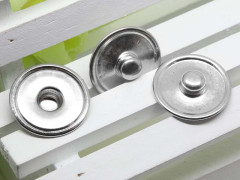 Основа (заготовка) кнопка 22 для создания СВОЕЙ кнопки (сеттинг 18мм) 20*5мм цвет платины (латунь) (10шт)