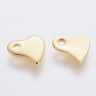 Купить Подвеска Жетон 46 Сердечко окончание цепочки 6,5*6*1мм Real Gold Plated 24K золотистая (Хирургическая сталь) с доставкой по России