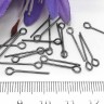 (СКИДКИ!!!) Штифт с петлёй 20*0,7мм чёрный никель (Iron) (50шт.) Купить (СКИДКИ!!!) Штифт с петлёй 20*0,7мм чёрный никель (Iron) (50шт.) с доставкой по России