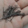 (СКИДКИ!!!) Штифт с петлёй 20*0,7мм чёрный никель (Iron) (50шт.) Купить (СКИДКИ!!!) Штифт с петлёй 20*0,7мм чёрный никель (Iron) (50шт.) с доставкой по России