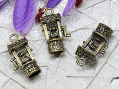Подвеска Колодец 01 3D 22*12,5*8мм античная бронза (литьё)