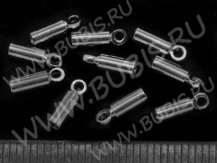 Концевик 015 8*2,6*2,6мм цвет платины (Brass) (10шт.)
