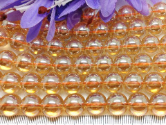 Бусина округлая Имитация Опала 12мм золотистая с глянцем прозрачная (стекло)