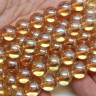 Бусина округлая Имитация Опала 12мм золотистая с глянцем прозрачная (стекло) Купить Бусина округлая Имитация Опала 12мм золотистая с глянцем прозрачная (стекло) с доставкой по России