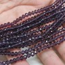 Купить (СКИДКИ!!!) Бусина кристалл гранёный абакус 4,3*4*3,5мм Хрусталь фиолетовый прозрачный (имитация Сваровски) (100шт.) с доставкой по России