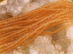 Бусина кристалл гранёный абакус 2,5*2,5*1,5мм золотистый прозрачный (имитация Сваровски) (НИТЬ)