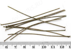 Штифт со шляпкой 70*0,8мм античная бронза (Iron) (10шт.)