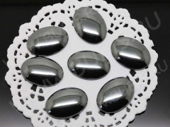 Кабошон каменный 106 Овал 18*13*4,8мм Гематит синт. (камни)