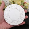 Купить Салфетка для декора 04 ажурная 10см белая (бумага) (ок.50шт.) с доставкой по России
