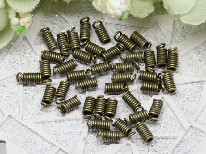Концевик 025 пружинка 8*3*3мм античная бронза (Iron) (20шт)