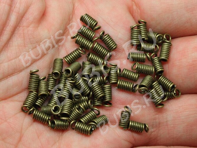 Концевик 025 пружинка 8*3*3мм античная бронза (Iron) (20шт)
