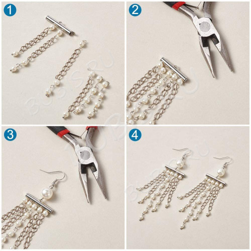 Концевик 138 слайдер зажим трубочка для лент 16*5,5*4мм цвет платины (Iron) (10шт)