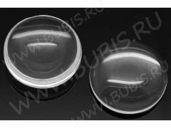 Кабошон стеклянный 30 Круг 35*35*8мм прозрачный (стекло)